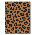 Bold Black Leopard Print Rug