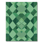 Emerald Green Tiled Geometric Rug
