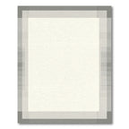 Monochrome Geometric Overlay Texture Rug