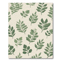 Sage Green Botanical Foliage Rug