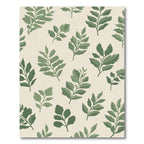 Sage Green Botanical Foliage Rug