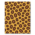 Golden Brown Spotty Spots Rug