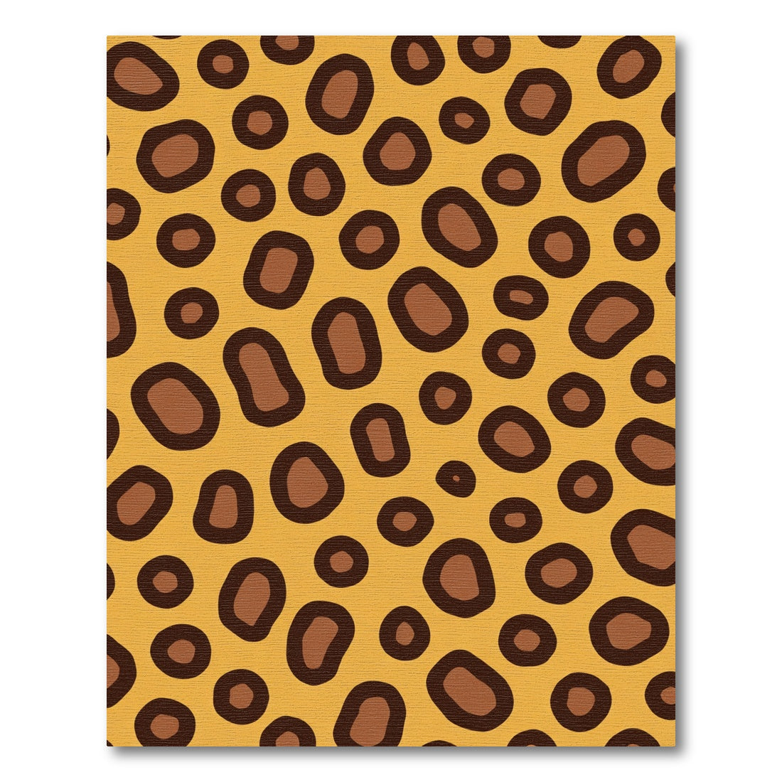 Golden Brown Spotty Spots Rug