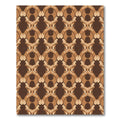 Earthy Brown Abstract Organic Symmetry Rug