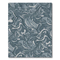 Stone Gray Swirl Abstract Rug