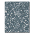 Stone Gray Swirl Abstract Rug
