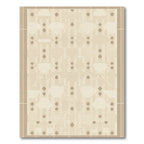 Neutral Beige Geometric Diamond Deco Rug