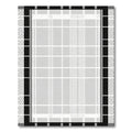 Modern Grid Black White Plaid Rug