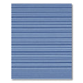 Deep Blue Horizontal Stripe Rug