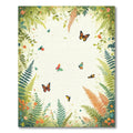 Whimsical Butterfly Garden Scene Rug