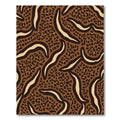 Brown Animal Print Curve Harmony Rug