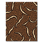 Brown Animal Print Curve Harmony Rug