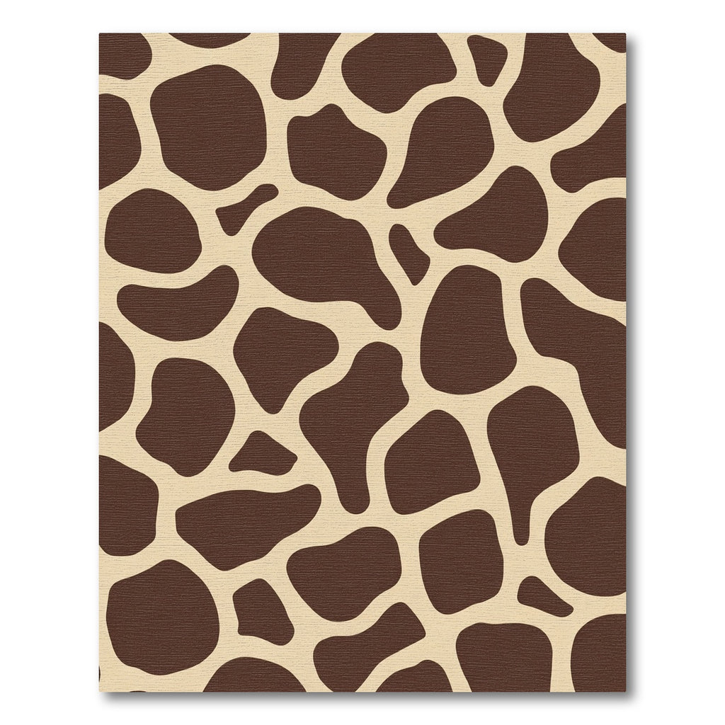 Brown Tan Giraffe Spot Organic Rug