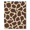 Brown Tan Giraffe Spot Organic Rug