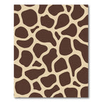 Brown Tan Giraffe Spot Organic Rug