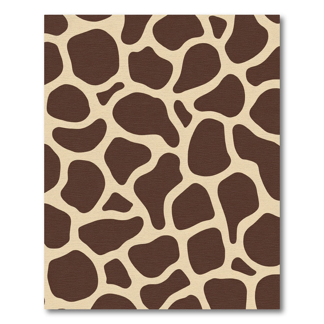 Brown Tan Giraffe Spot Organic Rug