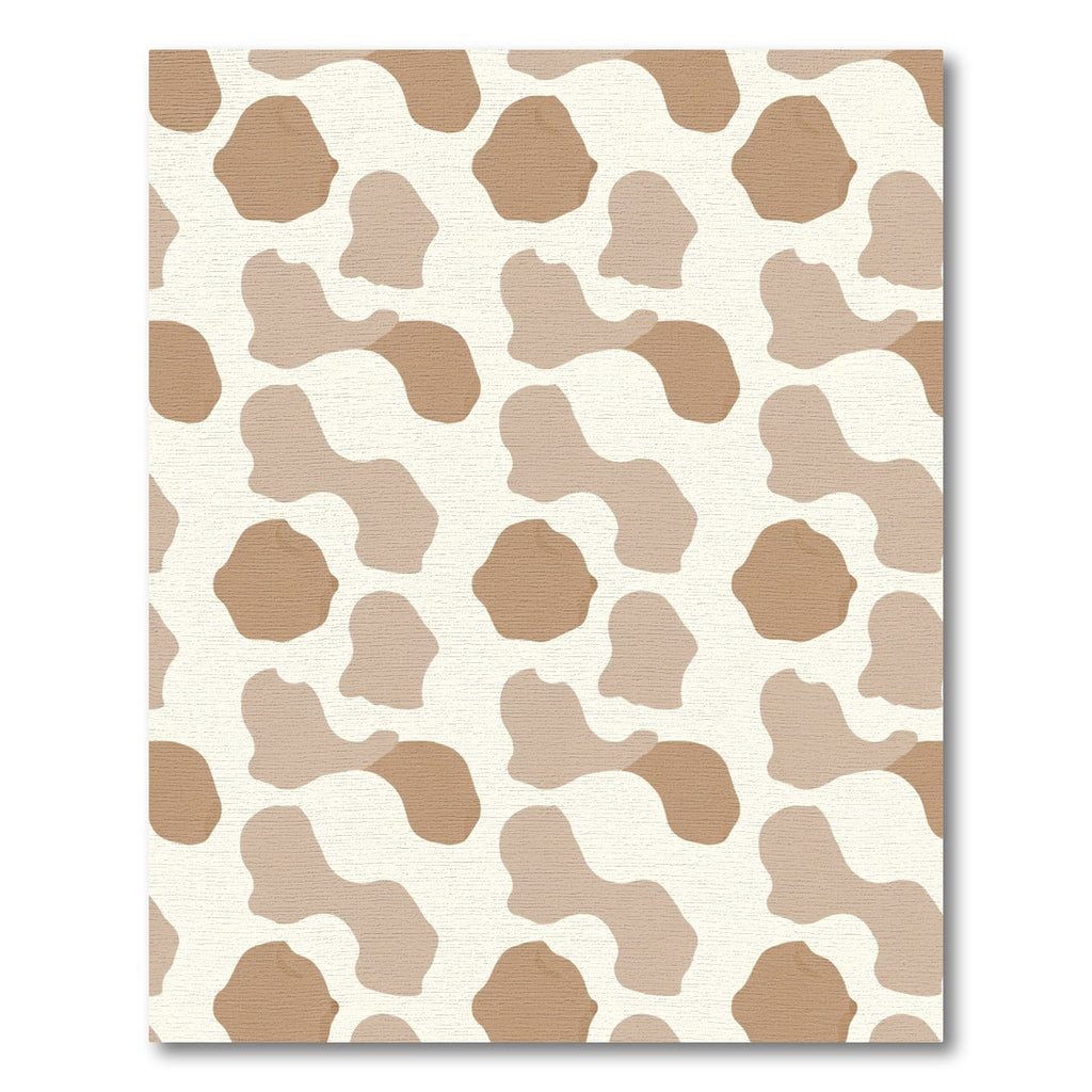 Brown Tan Organic Spots Rug