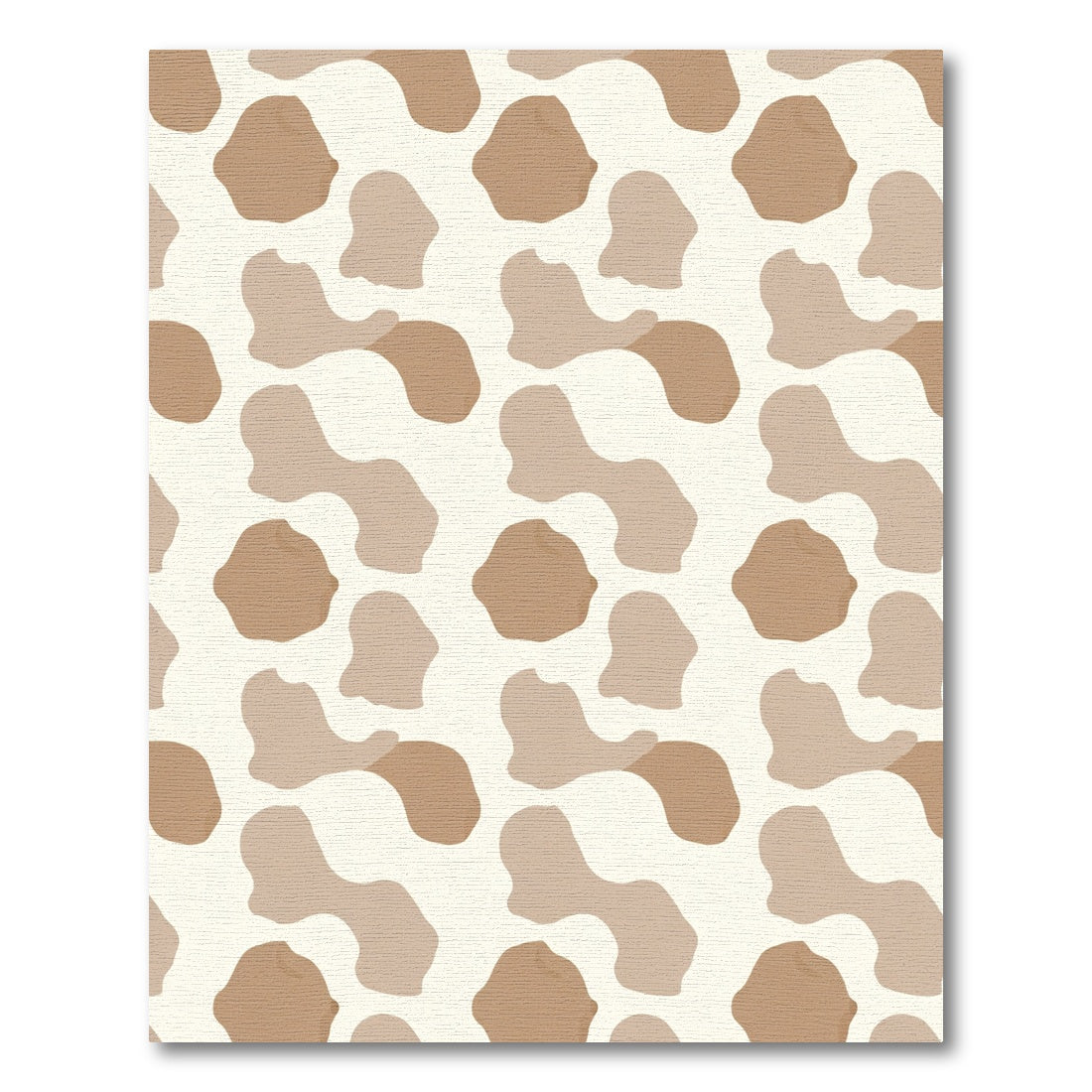 Brown Tan Organic Spots Rug