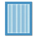 Cool Blue Vertical Stripe Rug