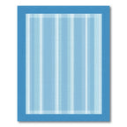 Cool Blue Vertical Stripe Rug