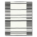 Monochrome Striped Modern Abstract Rug