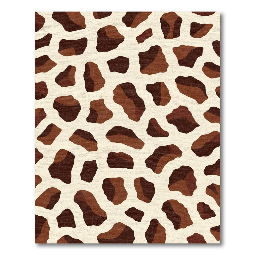 Brown Spots Textured Contemporary Rug