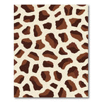 Brown Spots Textured Contemporary Rug