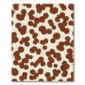 Cream Brown Blobs Scatter Rug