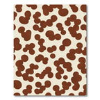 Cream Brown Blobs Scatter Rug