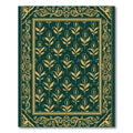 Emerald Gold Floral Flourish Rug