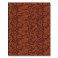 Rich Terracotta Abstract Overlapping Forms Rug