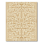 Ancient Labyrinth Geometric Maze Rug