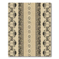 Ornate Beige Black Vertical Striped Rug