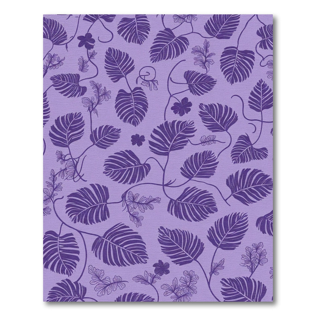 Purple Vine Leaf Whimsical Garden Rug