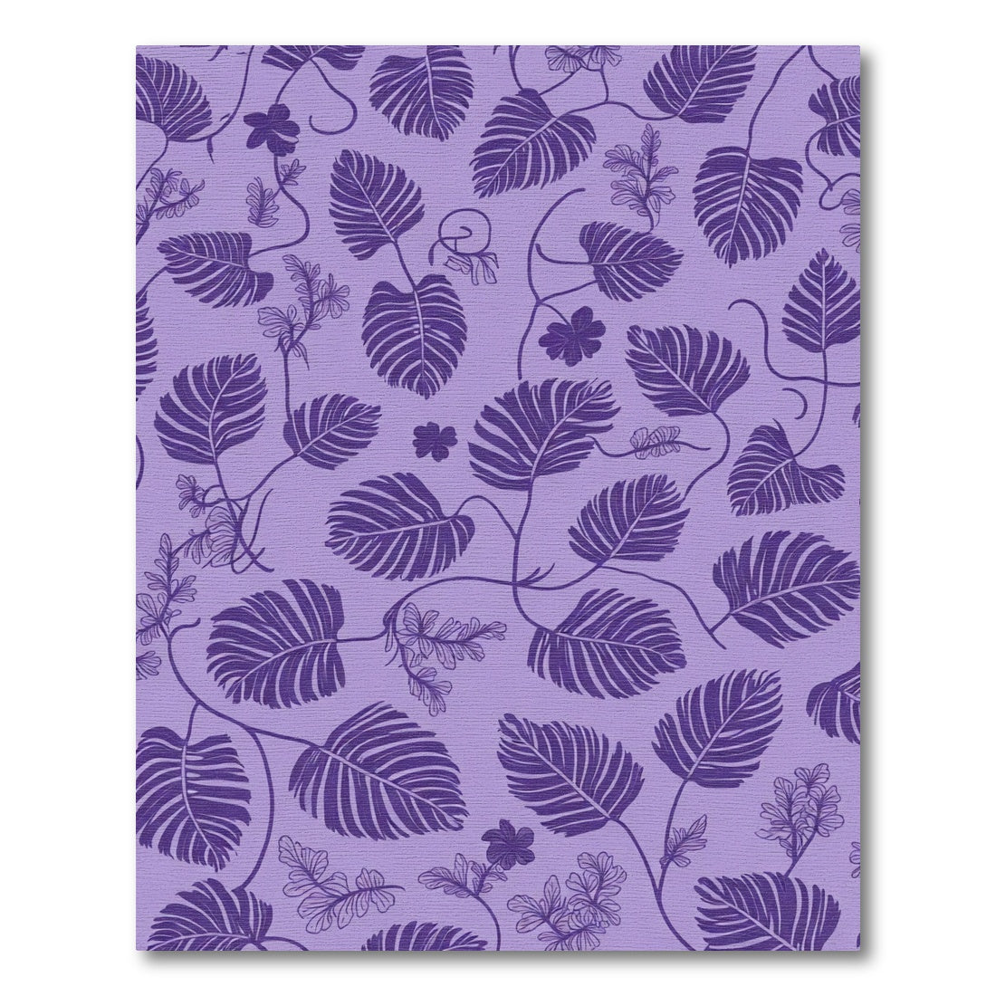 Purple Vine Leaf Whimsical Garden Rug