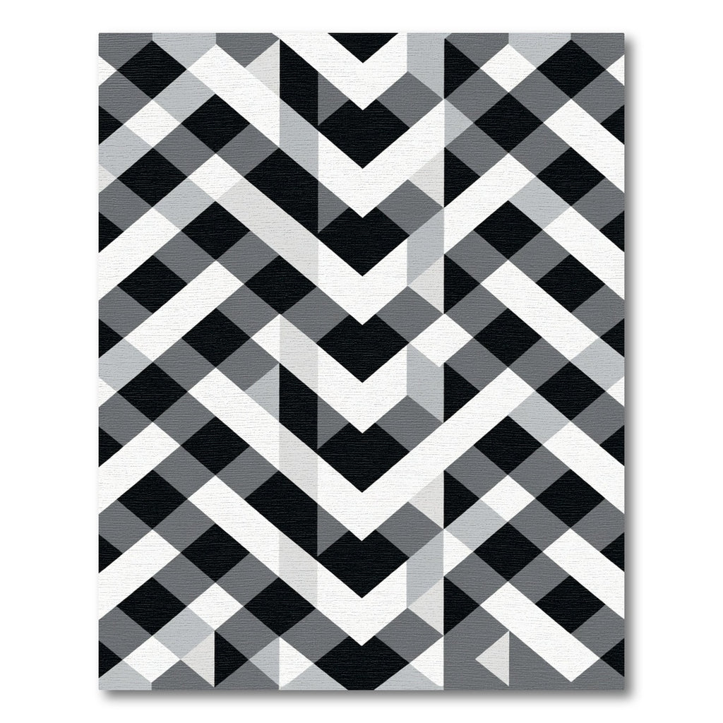 Abstract Geometric Chevron Stripe Rug