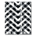 Abstract Geometric Chevron Stripe Rug
