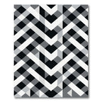 Abstract Geometric Chevron Stripe Rug