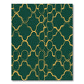 Emerald Gold Organic Lattice Rug