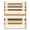 Neutral Shade Geometric Stripe Rug