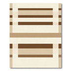 Neutral Shade Geometric Stripe Rug