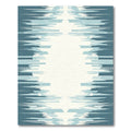 Abstract Blue Horizon Horizon Fragment Rug