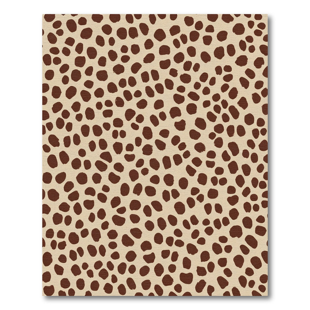 Brown Spots All Over Cream Rug