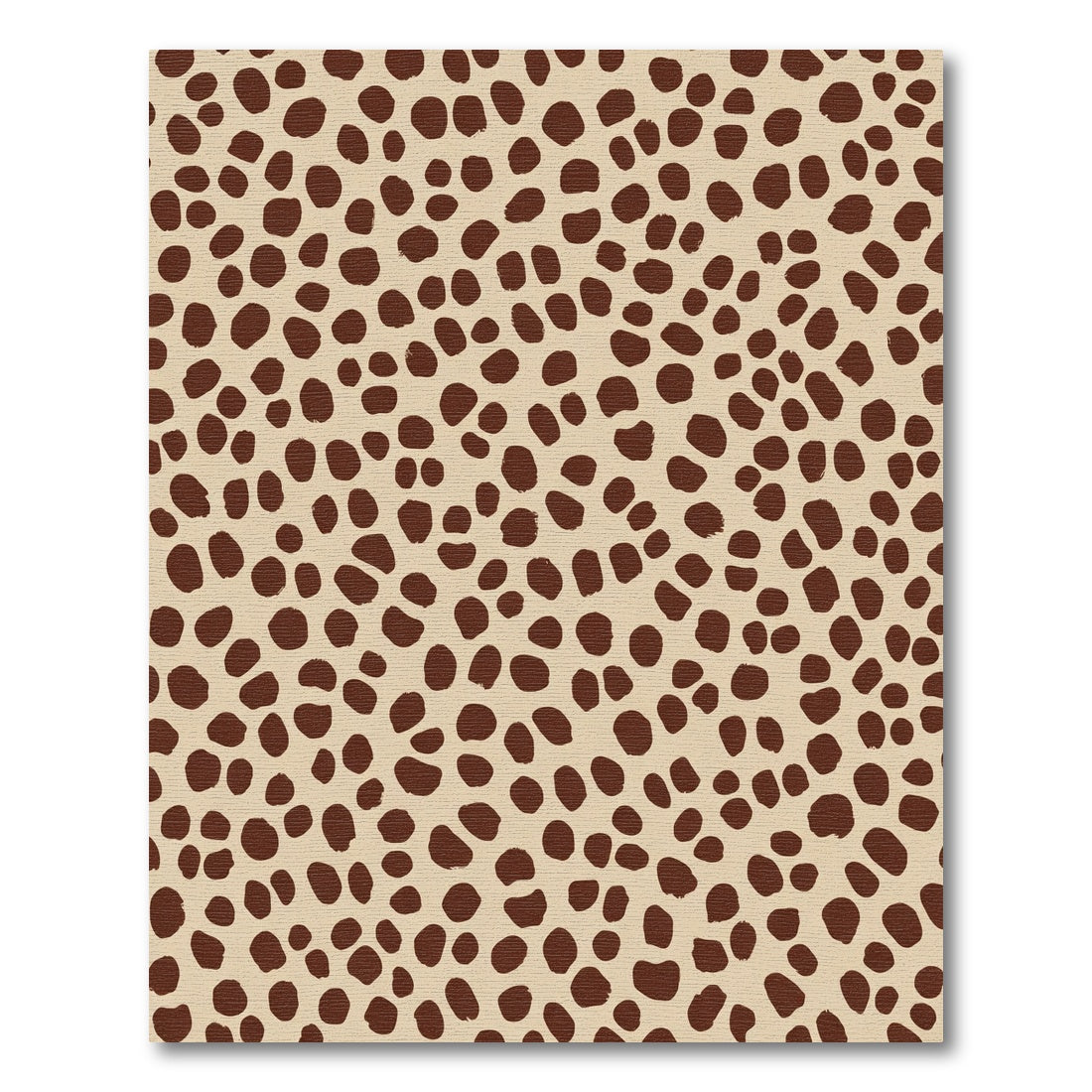 Brown Spots All Over Cream Rug