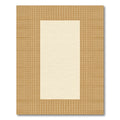 Geometric Dot Border In Tan Rug
