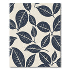 Deep Navy Leafy Branch Repeats Rug