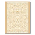 Pale Gold Geometric Diamond Weave Rug