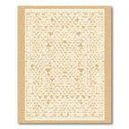Pale Gold Geometric Diamond Weave Rug