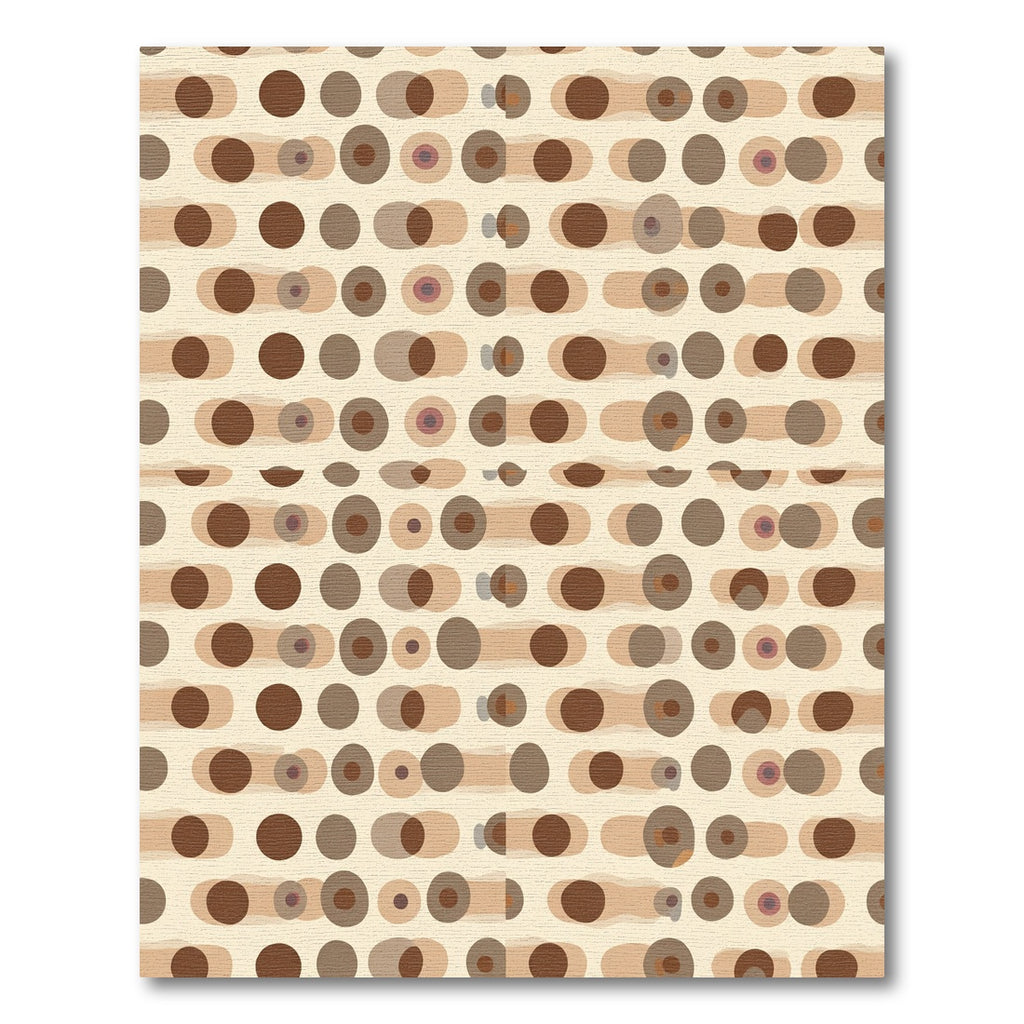 Warm Earth Tone Dot Cluster Rug