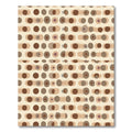 Warm Earth Tone Dot Cluster Rug
